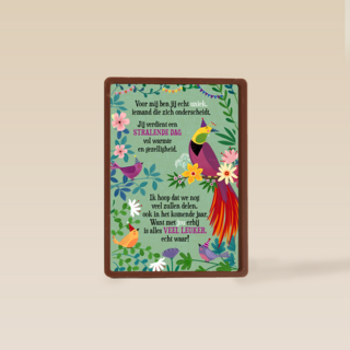 Verjaardagskaart stralende dag