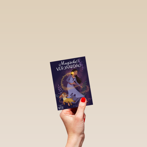 Verjaardagskaart wish disney