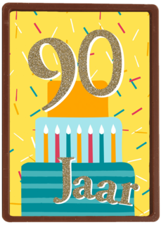 verjaardagskaart 90 jaar met cadeautjes