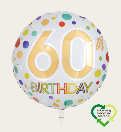 Ballon 60 Birthday Multi Eco