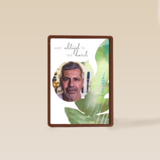 Fotokaart condoleance voor altijd in ons hart
