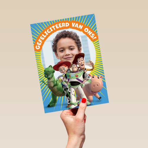 Toy Story felicitatie fotokaart