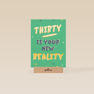 Verjaardagskaart man 30 Thirty is your new reality