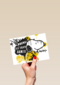verjaardagskaart tiener Snoopy zwart geel