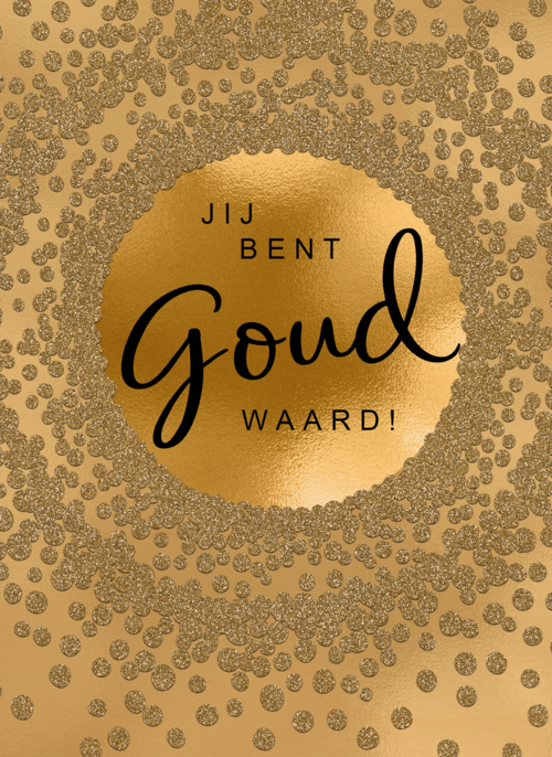 Houten Kaart Moederdag | Houten Kaart Hallmark | Moederdag | Moederdag Kaart Stijlvol Jij Bent Goud Waard