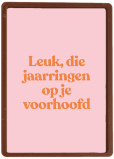 verjaardag kaart andc leuk die jaarringen op je voorhoofd