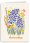 Beterschapskaart klassiek met bloemen