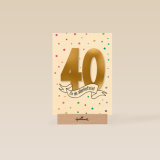 Verjaardagskaart 40 en de allerliefste