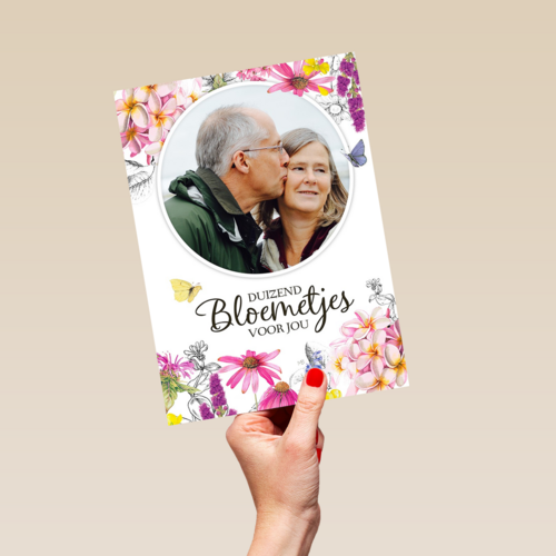 moederdag fotokaart marjolein bastin duizend bloemetjes voor jou