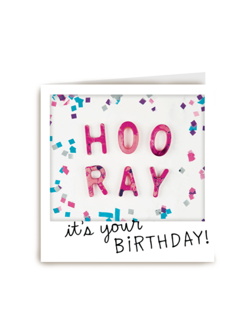 Verjaardagskaart Hallmark | Polaroid Hoor Ray Its Your Birthday