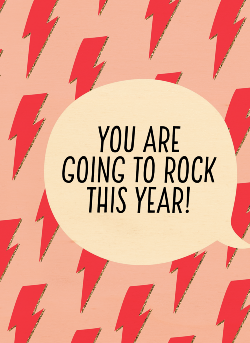 Houten kaart Kerst | Hallmark | Houten kaart Back to school Kerst Nieuwjaar | Hallmark | Nieuwjaarskaart goede voornemens you are going to rock this