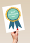 Bedankt kaart thuiswerken best collegue ever groen