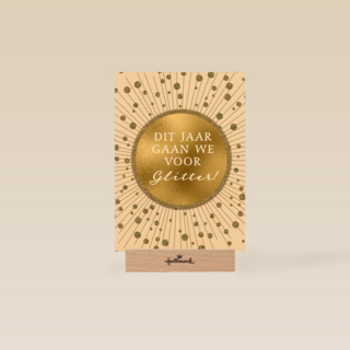 Kerstkaart dit jaar gaan we voor glitter