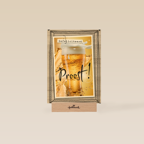 glas bier in lijst
