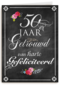 schoolbord vijftig jaar getrouwd