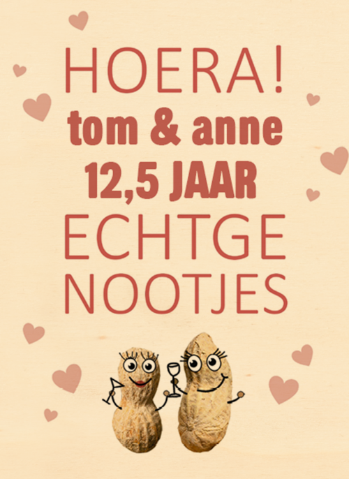 Houten Kaart Huwelijksjubileum | Hallmark | Houten Kaart Hallmark | Huwelijksjubileum | Echtgenootjes