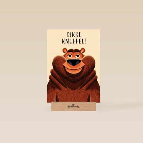 kaart dikke knuffel beer folio