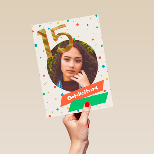 Gefeliciteerd 15 jaar fotokaart