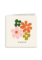 Sterkte kaart met getekende bloemen