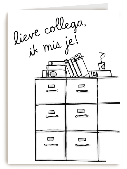 Missen kaart Lieve collega ik mis je