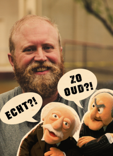verjaardag kaart muppets foto waldorf statler
