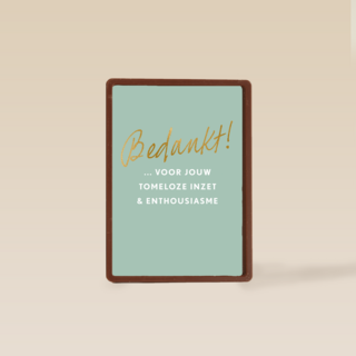 Bedankt kaart thuiswerken voor jouw tomeloze inzet