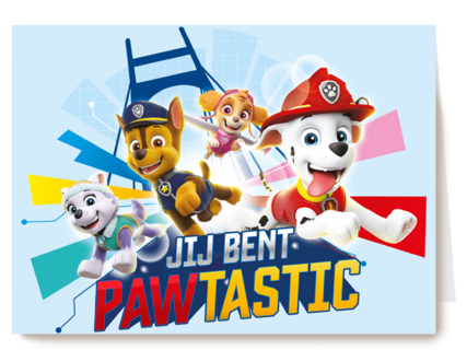Paw Patrol kaart jij bent fantastisch