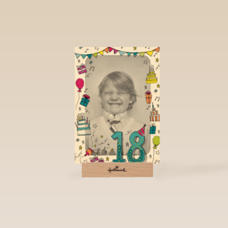 fotokaart 18 jaar geworden