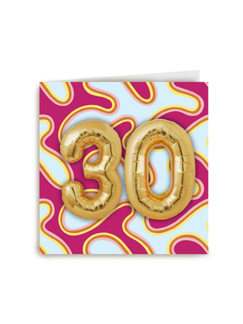 gouden ballonnen met 30 jaar