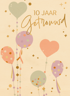 Ballonnen 10 jaar getrouwd