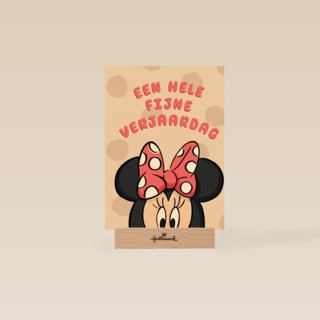 verjaardag kaart minnie mouse een hele fijne verjaardag