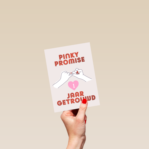 Pinky Promise 1 jaar getrouwd