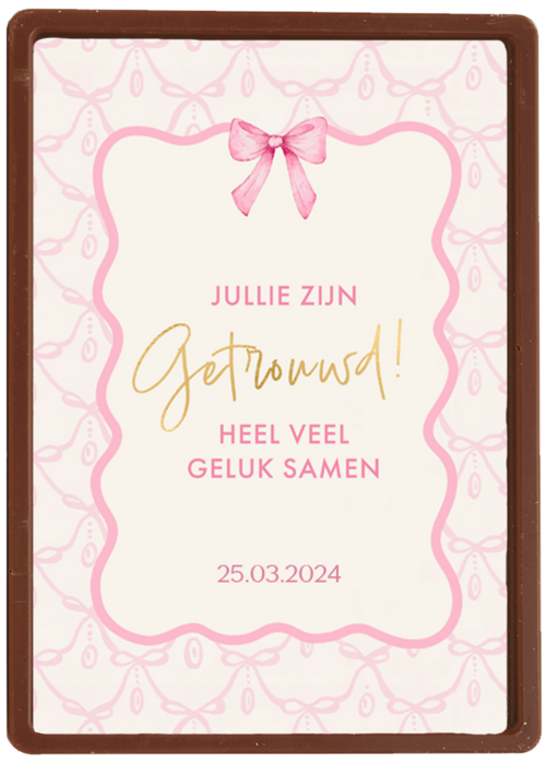 Chocolade Kaart Felicitatie Huwelijk | Hallmark | Chocolade Kaart Hallmark | Felicitatie Huwelijk | Jullie Zijn Getrouwd Heel Veel Succes Samen