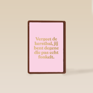 kerstkaart andc hip vergeet de kerstbal jij bent degene die fonkelt