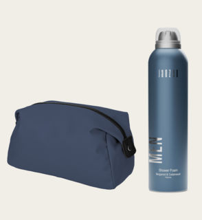 Giftset Toilettas met JANZEN Shower Foam Men