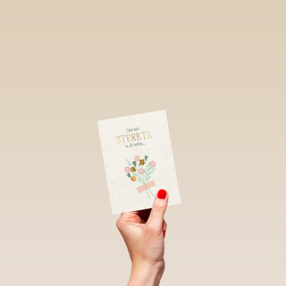 Condoleance heel veel sterkte boeket