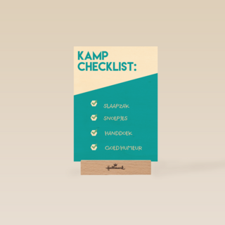 sporta op kamp kaart checklist