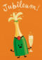 jubileum fles champagne
