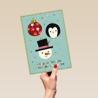 Kinderpostzegels - Kerstballen