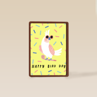 Verjaardagskaart man vrouw hip Happy Bird Day