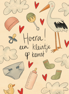 felicitatiekaart zwangerschap