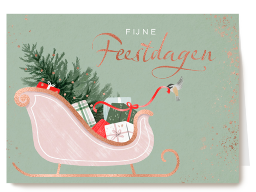 Fijne feestdagen arreslee