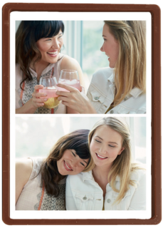 dubbele fotokaart twee foto