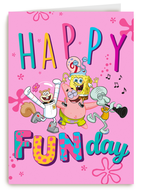 Verjaardagskaart Hallmark | Spongebob Happy Fun Day
