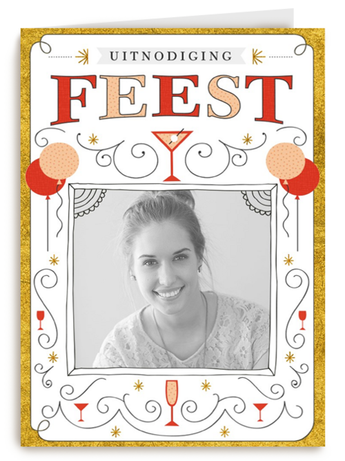 fotokaart uitnodiging feest