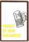 Verjaardagskaart man hip Proost op jouw verjaardag