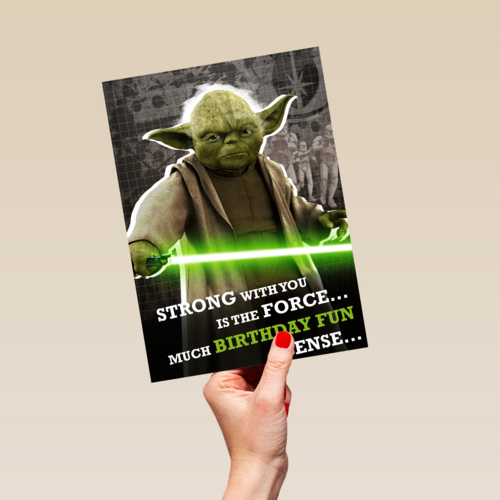 Star Wars Yoda much birthday fun