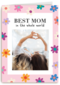 Moederdag kaart foto Best mom in the world