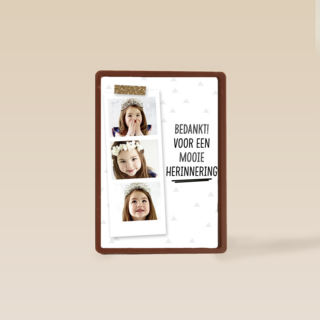 bedankt voor een mooie herinnering