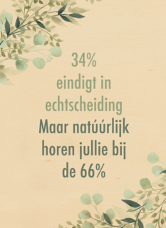 34 procent eindigt in echtscheiding